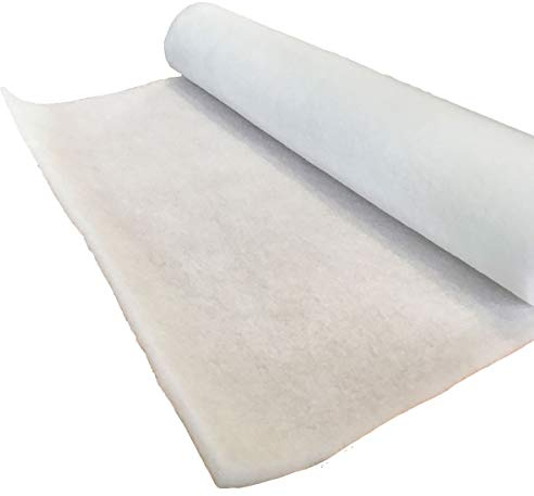 Lederkonzept Polsterwatte Volumenvlies 100g/m², 1,60 m breit x 2,50 lang, ca. 10 mm dick, 4 m², 100% Polyester, waschbar, Produktklasse 1, Patchworkvlies, Polstervlies, Meterware