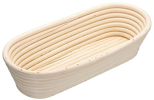 WINBST Cesta de Prueba de Mimbre Ovalada Cesta de Prueba de caña Masa de Pan cestas de Prueba Forma de Pan caña de ratán Ovalada para Pan y Masa