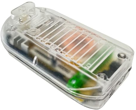 Fußdimmer 40-500W Transparent Universal-Dimmer mit einem Stromkreis für Glühlampen mit Schieberegler und Druckschalter 220-240V No. 31030-1