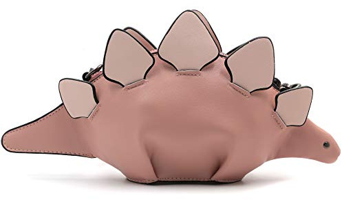QiMing Dinosauro Borse a tracolla, PU Stegosaurus CrossBody Borsa per le donne ragazza