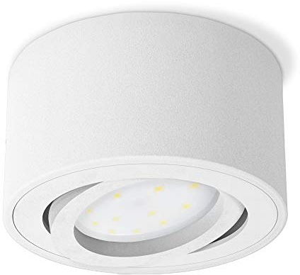 SSC-LUXon CELI-1WM kleiner Aufbau Deckenspot LED schwenkbar - mit tauschbarem LED Modul 4W warmweiß 230V - Aufputz Spot weiß