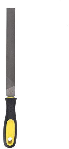 Cuque Metal Files For Steel, 8-inch TAbsolutely2 Carbon Tool Steel Mill File Fine Tooth Flat File Non-Slip Grip with 200mm Blade Length for Garage, Factory, Engineering, Workshop