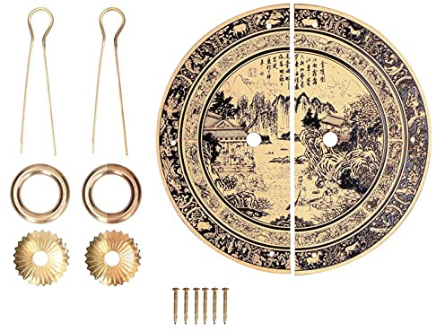 Vintage-Schubladengriff aus Messing, 11cm | Massives Messing, Jinling-Design, komplettes Montagematerial, für Kleiderschränke und Kommoden