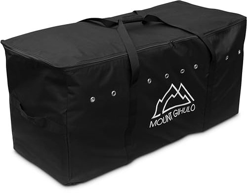 MOUNT GIHULO Hay Bag For Horses - 600D Polyester Horse Hay Bag, Hay Storage Bag - Carry Handles, PVC Waterproofing, 2-String Bale + Horse Charm