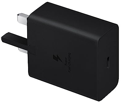 Samsung Galaxy Official 45W Super Fast Charger 2.0 (with USB-C to C Data Cable), Black