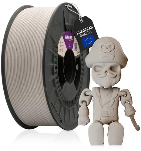 WINKLE PLA Holz Filament 1.75mm Ahorn, 300g Spule, 3D Drucker Filament | Filament Kompatibel mit FDM Druckern, PLA Wood 3D-Druckmaterialien, Maßgenauigkeit +/- 0.05mm, Bioabbaubar Echtholzoptik
