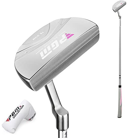 Golf Putter Women 33'' Right Handed Steel Golf Clubs White Color Golf Training Club Head for Lady Golf Club Putters (silver)