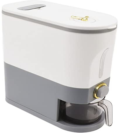 Cereal Box, Good Storage PP PET Easy Taking Home Rice Dispenser Wide Application for Flour (Gray L 10L)