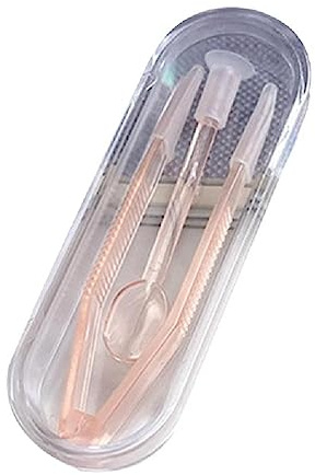 Woedpez Kit d'outils pour l'insertion et le retrait des lentilles de contact avec pelles, fêtes, activités de plein air, accessoires ménagers, lentilles de contact, sac de transport