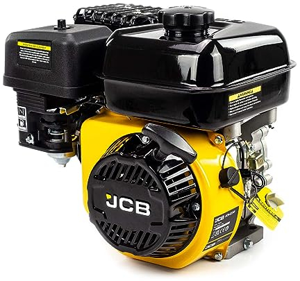JCB High Power 7.5hp Replacement Petrol Engine, 19.05mm, ¾”, 224cc, 4 Stroke, OHV, Horizontal Shaft Ideal for Pressure Washers, Chippers, Tillers, Carts & More