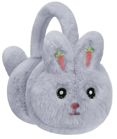 Kinder Winter Ohrenschützer Cartoon Ohrenwärmer Flauschig Plüsch Ohrenklappen Winddicht Warm Fuchs Ohrenschutz Earmuffs für Babys Mädchen Jungen Winteraccessoire Outdoor Skilaufen Camping Radfahren