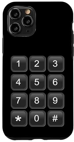iPhone 11 Pro NUMERIC KEYPAD PHONE NUMBER SECURITY CODE PIN PAD COSTUME Case