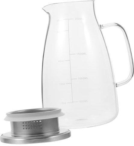 UTHCLO Lidded Glass Water Pitcher Cold Beverage Jug for Home Use Large Capacity Tea and Juice Dispenser Easy to Clean and Store