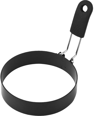 Moldes para tortillas para plancha, anillos para cocinar huevos, Molde de Huevo Plegable para Desayuno, Anillos Antiadherentes, Anillos De Huevo A La Plancha Para El Desayuno Panqueques Huevos