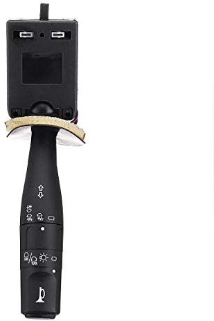 Lenkstockschalter Blinkerschalter Auto-Blinker-Kontrollleuchte, Stielschaltereinheit mit Scheinwerferschalter, Autohupe, passend for Peugeot 106 206 207 306 251271 96236415 Blinklichtschalter Lenksäul
