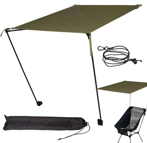 Strandschirme für Sand, strapazierfähig, windbar, tragbar, einziehbare Terrassenmarkise - Reise-Strandschirm, einziehbare Markise,Leichter Strandschirm, Terrassenmarkisen für Camping, , Outdoor-