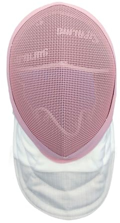 HXYhydrypd Masque de Fleuret D'escrime Protection du Visage D'escrime 900 N, Équipement de Protection D'escrime Confortable avec Bavette Rembourrée - Casque de Protection D'escrime(Pink,Small)