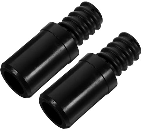 Cabilock Threaded Tip Replacement Connector for Extension Poles 25mm Black Metal Handle Tips Adapter Kit for Mop Broom Handles 2pcs Suitable for Cleaning Tools