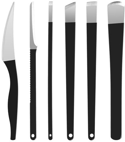 6 Pezzi Bisturi per Pedicure, Set di Coltelli per Pedicure con Custodia, Coltelli per la Cura Delle Unghie, Set Pedicure Professionale in Acciaio Inox per Pedicure per Rimuovere