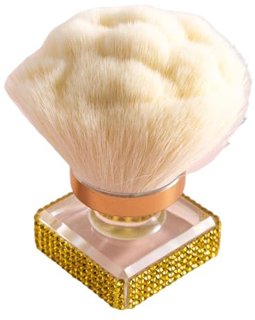 Brocha para polvos, brocha para polvo facial suelta, herramienta de maquillaje multifuncional para contornear, resaltar la limpieza de uñas