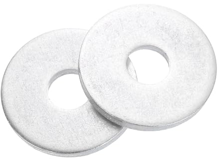 QUARKZMAN Rondelle Plate en Aluminium,20 Pièces M6x20x2mm Rondelles Metal M6, Bagues de Montage de Sécurité Ronde Fixation Outils pour Vis, Boulons, Accessoires, Charnières de Porte