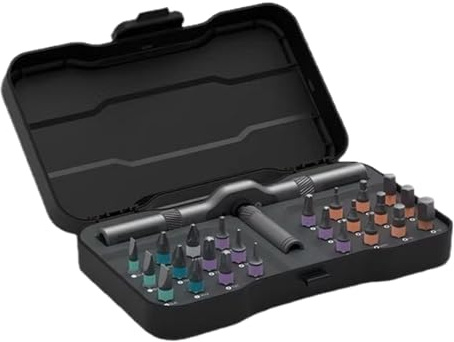Jeu de tournevis à cliquet – Kit de clés multifonctions | Kit d'outils de réparation portable | Ensemble de clés à cliquet portables 24 en 1 pour électronique, maison, mécanicien, industriel