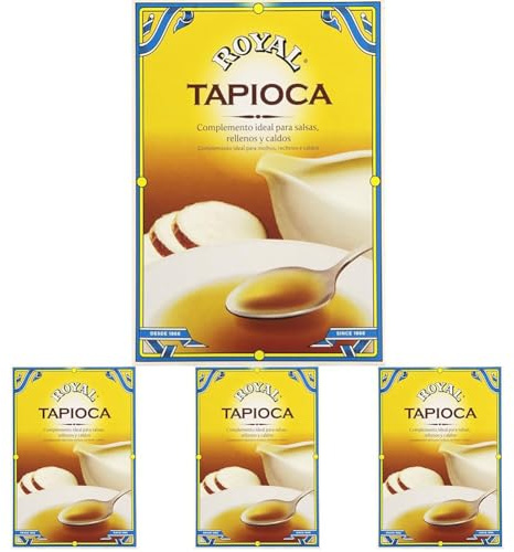 Royal Tapioca, Almidón de Mandioca, Pack 2 x 87,5 g -175 g (Paquete de 4)