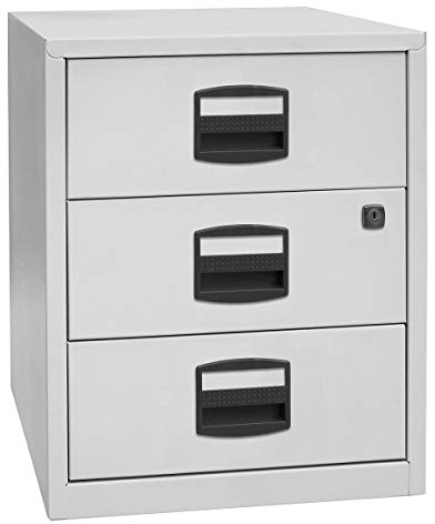 BISLEY | Mobiler Beistellschrank PFA | 3 Universalschubladen | lichtGrau