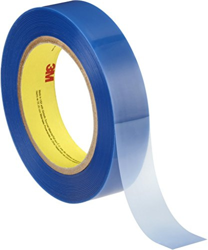3M Cinta Adhesiva Cubierta de Poliéster para Pintura 8902, 25,4 mm x 66 m, 0,09 mm, 36 unidades, Azul