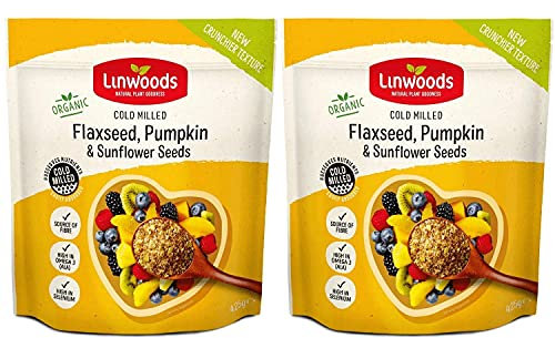 LINWOODS Organic Milled Flaxseed Sunflower & Pumpkin 425g (Pack of 2)