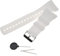 vhbw Ersatz Armband kompatibel mit Polar M400, M430 Fitnessuhr, Smartwatch - 14,5 + 8,9 cm Silikon weiß