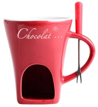 Chocolate Fondue Mug Set Mini Candle Fondue Pot Chocolate Cheese Ice Cream Fondue Melter Cup