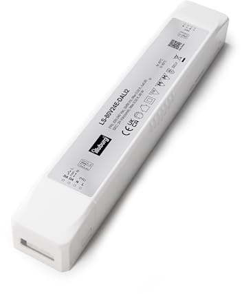 illuburg LED-Transformator, 24 V, 80 W, dimmbar, DALI, PUSH, ohne Flimmern, LED-Netzteil