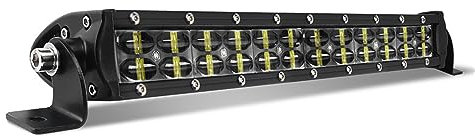 Barra De Luz LED, 6D Super Brillante 8-52In Barra De Luz LED De Doble Fila Proyector 12V 24V Barra De Luz De Trabajo para 4X4 ATV Camión Techo De Automóvil Luz De Conducción Todoterreno,8inch