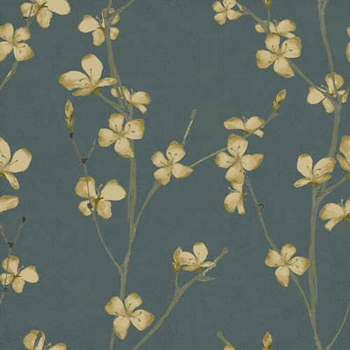 Superfresco Easy Papier peint intissé Fleuri Jade 1005 x 52cm Vert | Revêtement Mural, Tapisserie | Ambiance Facile à poser et à enlever