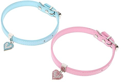 Supvox 2stücke Einstellbares Hundehalsband Mit Niedlichem Für Outdoor-aktivitäten Leichtes Und Bequemes Halsband Für Kleine Und Mittelgroße Hunde