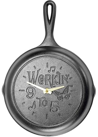 Lodge Sartén de Reloj, Hierro Fundido, Negro, 9 Pulgadas