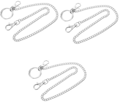 SAFIGLE 3stücke Pants Kette Für Und Damen Lange Jeans Kette Mit Schlüssel Und Geldbörsenhalterung Modisches Accessoire Für Alltag Und