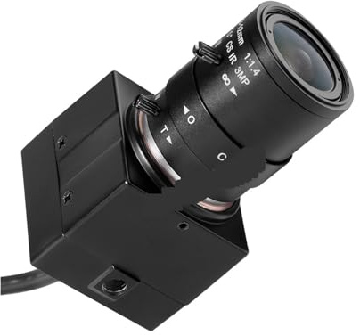 Lente con zoom, lente varifocal, HD 5MP 1080P USB CMOS 30fps PC de alta velocidad Webcam Cámara Industrial 2,8-12mm lente de cámara IP CCTV con soporte telescópico trípode para video industrialVideo i