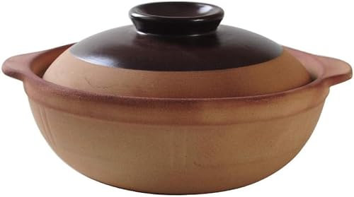HIDIK Cazuela De Barro Olla De Barro - Cazuela De Barro Olla for Estofado Olla De Barro Arroz Olla for Estofado De Alta Temperatura for El Hogar