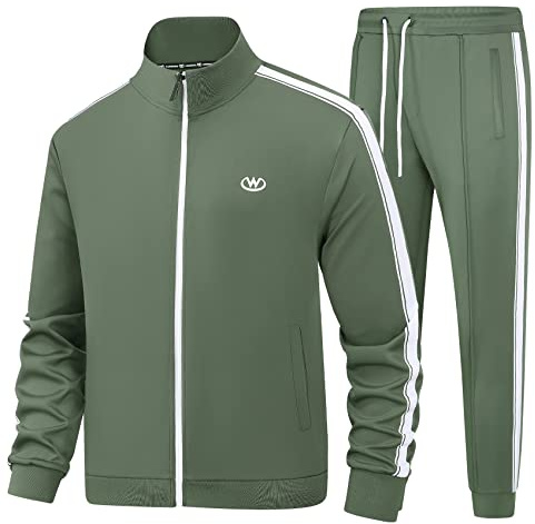 BASICDOT Trainingsanzug Herren Set Jogginganzug Herren Sportanzug Langarm Freizeitanzug Männer Tracksuit JW-3601-XXL