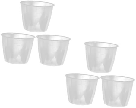 CIYODO Juego De 6 Tazas Medidoras De Arroz Transparentes 160 Ml Plástico Reutilizable Vaso Medidor Para Líquidos Utensilios De Cocina Uso Diario Para Olla Arrocera
