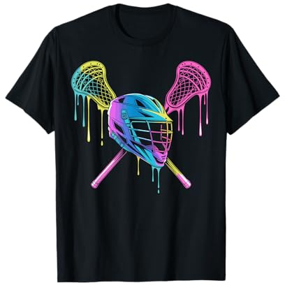 Lacrosse Drip Lax Helmet Ice Cream LAX Sticks girls woman T-Shirt