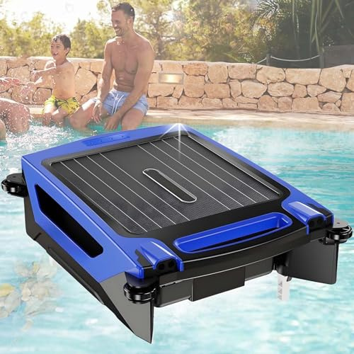 vnmudzeo Aspiradora De Piscina InaláMbrica,De EvasióN De ObstáCulos Inteligente, Limpiador De Skimmer Solar/EléCtrico, Control por MóVil