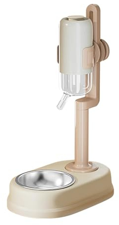 Cuenco automático de alimentación para Mascotas, dispensador de Agua sin Goteo, Cuenco de Comida para Perros, para Animales pequeños fácil de, Recipiente de Agua a Prueba de Fugas