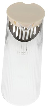 OUNONA Jarra De Agua De Vidrio Con Tapa Jarra De Vidrio De Gran Capacidad Para Agua Fría Jugos y Bebidas Para Refrigerador y Cocina