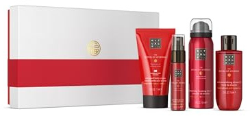 RITUALS Cofanetto regalo donna The Ritual of Ayurveda, Small – Set regalo donna con prodotti per la cura del corpo arricchiti con rosa indiana e olio di mandorle dolci – Set bagno riequilibrante