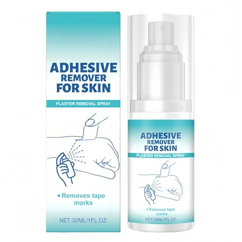 Sticky Stuff Remover Spray for Skin,Adhesive & Glue Remover for Plasters,Bandages & Sticky Residue,Sticky Stuff Remover with Gentle and Quick Dry Formula,Adhesive Remover for Skin,Glue Remover (30ml)