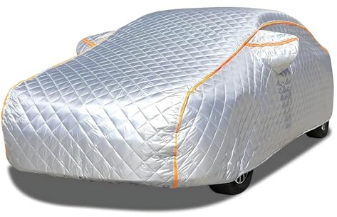Hail Proof Car Cover for BMW 1 Series 118D,Thickened Cotton Lining, All-Climate Protection, Night-Reflective Strips, Custom Fit