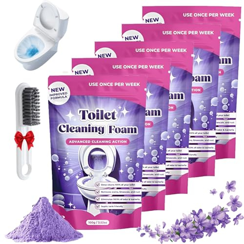 Fizz Clean Toilette, Fizz Clean WC, 2026 Nouveau Toilet Cleaning Foam, Un Nettoyage Sans Effort, Sans Frotter, Action ImméDiate Pour Garder Vos Toilettes Propres (2 pièces)